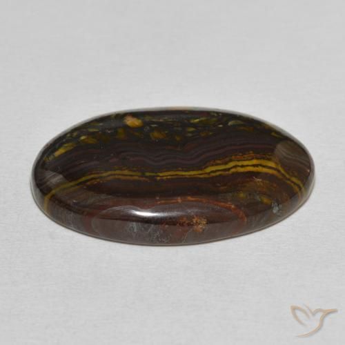 Tiger's Eye Matrix Gemstone in 27.9 x 18.1 mm Size for Sale, Tiger's Eye Matrix Stone in Multicolor Color