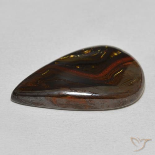 Tiger's Eye Matrix Gemstone in 27.5 x 17 mm Size for Sale, Tiger's Eye Matrix Stone in Multicolor Color
