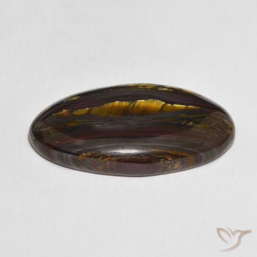 Tiger's Eye Matrix Gemstone in 31.1 x 16.1 mm Size for Sale, Tiger's Eye Matrix Stone in Multicolor Color