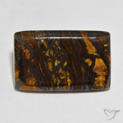 32.94ct Natural Multicolor Tiger's Eye Matrix, Baguette, Opaque