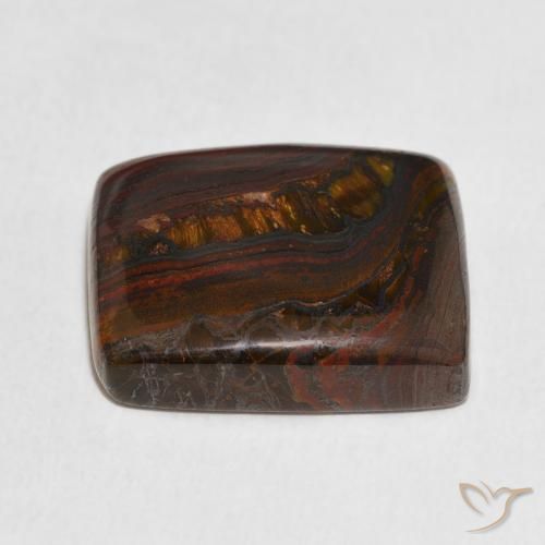 Tiger's Eye Matrix Gemstone in 19.3 x 15.6 mm Size for Sale, Tiger's Eye Matrix Stone in Multicolor Color
