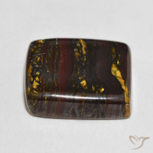 Tiger's Eye Matrix Gemstone in 18.9 x 16.5 mm Size for Sale, Tiger's Eye Matrix Stone in Multicolor Color