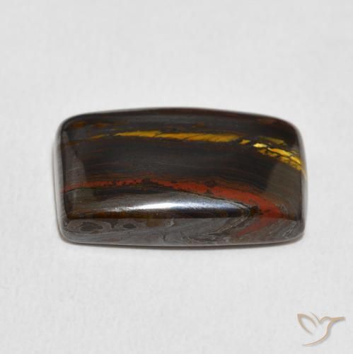 Tiger's Eye Matrix Gemstone in 17.6 x 11.1 mm Size for Sale, Tiger's Eye Matrix Stone in Multicolor Color