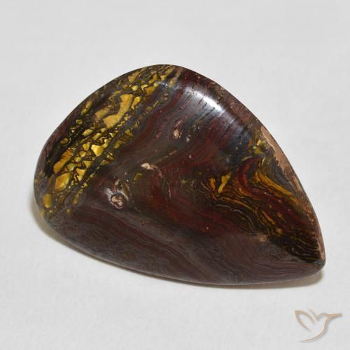 29.03 ct Multicolor Tiger's Eye Matrix Stone, Natural Tiger's Eye Matrix in Fancy Cabochon Shape for Sale