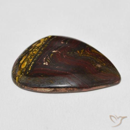 Tiger's Eye Matrix Gemstone in 30 x 22 mm (calibrated) Size for Sale, Tiger's Eye Matrix Stone in Multicolor Color