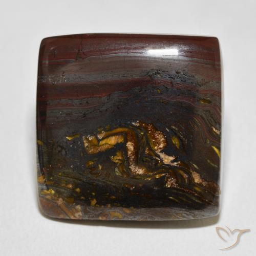 39.05ct Natural Multicolor Tiger's Eye Matrix, Square, Opaque