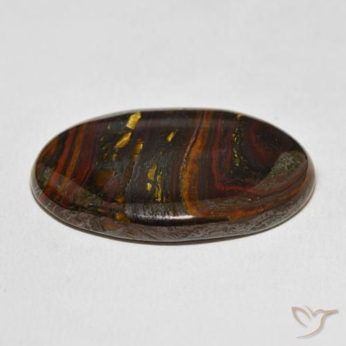Tiger's Eye Matrix Gemstone in 32.4 x 22.3 mm Size for Sale, Tiger's Eye Matrix Stone in Multicolor Color