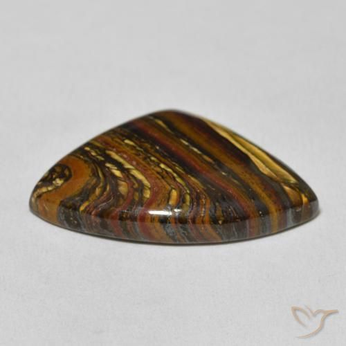 Tiger's Eye Matrix Gemstone in 29.9 x 19.3 mm Size for Sale, Tiger's Eye Matrix Stone in Multicolor Color