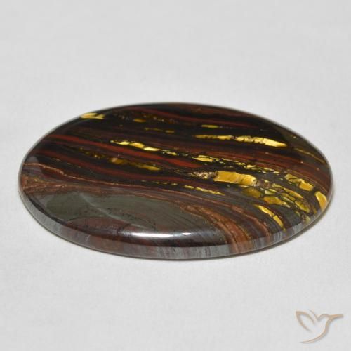 Tiger's Eye Matrix Gemstone in 32.7 x 23.1 mm Size for Sale, Tiger's Eye Matrix Stone in Multicolor Color
