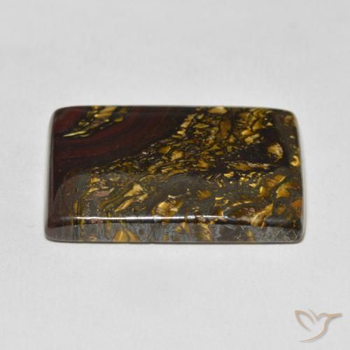 Tiger's Eye Matrix Gemstone in 30 x 22 mm (calibrated) Size for Sale, Tiger's Eye Matrix Stone in Multicolor Color