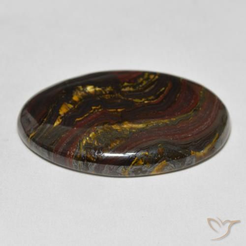 Tiger's Eye Matrix Gemstone in 35.4 x 24.6 mm Size for Sale, Tiger's Eye Matrix Stone in Multicolor Color