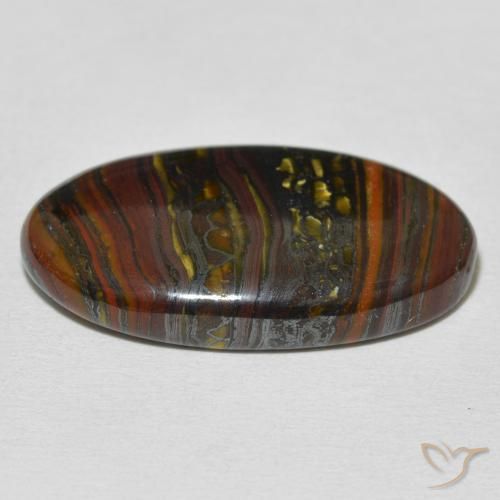 Tiger's Eye Matrix Gemstone in 29.7 x 17.3 mm Size for Sale, Tiger's Eye Matrix Stone in Multicolor Color