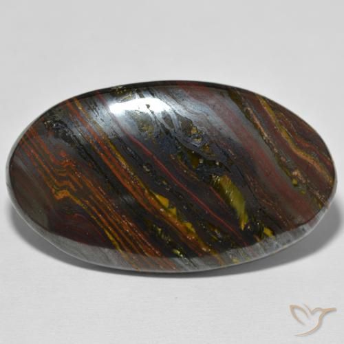 67.95ct Natural Multicolor Tiger's Eye Matrix, Oval, Opaque