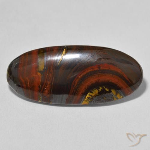 26.75ct Natural Multicolor Tiger's Eye Matrix, Oval, Opaque