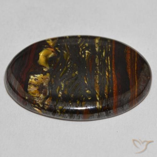 Tiger's Eye Matrix Gemstone in 28.2 x 21.1 mm Size for Sale, Tiger's Eye Matrix Stone in Multicolor Color