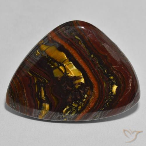36.54ct Natural Multicolor Tiger's Eye Matrix, Fancy, Opaque