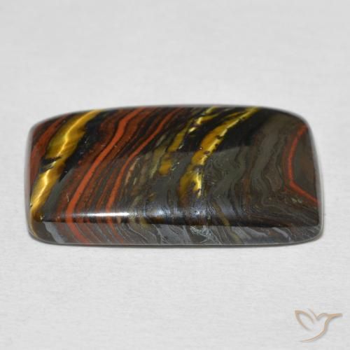 Tiger's Eye Matrix Gemstone in 22.1 x 14 mm Size for Sale, Tiger's Eye Matrix Stone in Multicolor Color