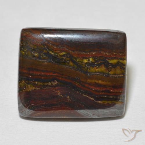 26.36ct Natural Multicolor Tiger's Eye Matrix, Baguette, Opaque