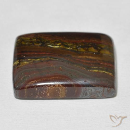 Tiger's Eye Matrix Gemstone in 20.7 x 17.2 mm Size for Sale, Tiger's Eye Matrix Stone in Multicolor Color