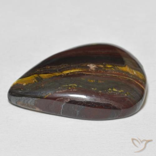Tiger's Eye Matrix Gemstone in 25 x 18 mm (calibrated) Size for Sale, Tiger's Eye Matrix Stone in Multicolor Color