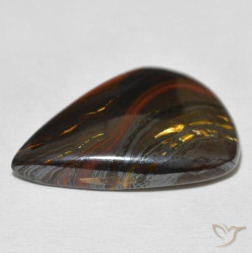 Tiger's Eye Matrix Gemstone in 25 x 18 mm (calibrated) Size for Sale, Tiger's Eye Matrix Stone in Multicolor Color