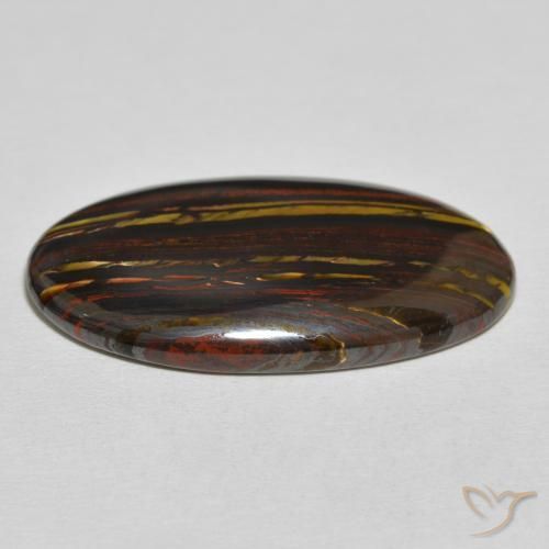 Tiger's Eye Matrix Gemstone in 35.2 x 19.4 mm Size for Sale, Tiger's Eye Matrix Stone in Multicolor Color