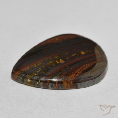 Tiger's Eye Matrix Gemstone in 31.3 x 23.1 mm Size for Sale, Tiger's Eye Matrix Stone in Multicolor Color