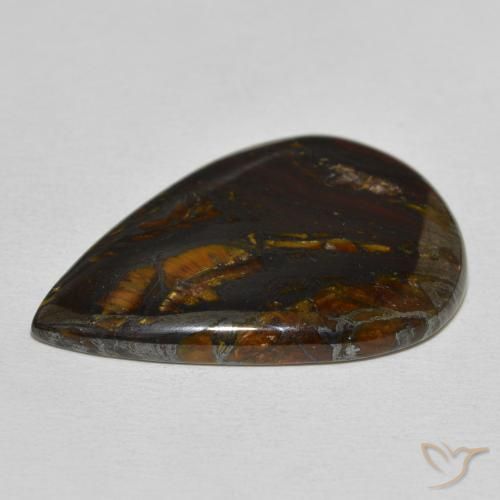 Tiger's Eye Matrix Gemstone in 34.1 x 23.7 mm Size for Sale, Tiger's Eye Matrix Stone in Multicolor Color