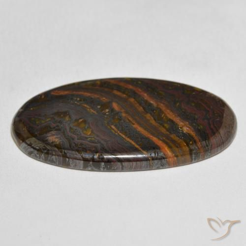 Tiger's Eye Matrix Gemstone in 41.4 x 22.8 mm Size for Sale, Tiger's Eye Matrix Stone in Multicolor Color