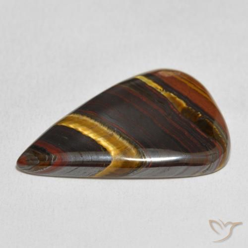 Tiger's Eye Matrix Gemstone in 29.1 x 20.3 mm Size for Sale, Tiger's Eye Matrix Stone in Multicolor Color