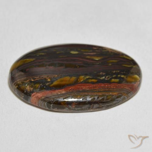 Tiger's Eye Matrix Gemstone in 30.5 x 21.1 mm Size for Sale, Tiger's Eye Matrix Stone in Multicolor Color