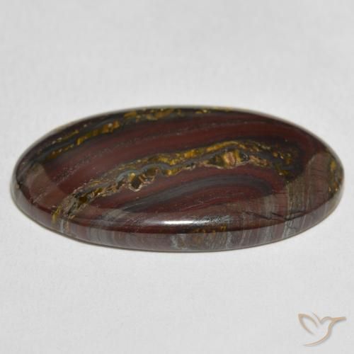Tiger's Eye Matrix Gemstone in 35 x 19.9 mm Size for Sale, Tiger's Eye Matrix Stone in Multicolor Color