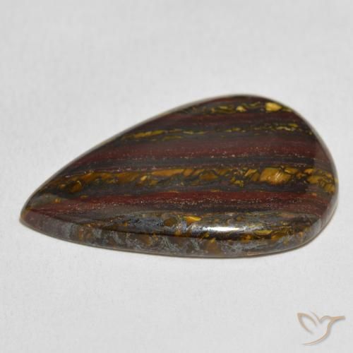 Tiger's Eye Matrix Gemstone in 29.3 x 19.5 mm Size for Sale, Tiger's Eye Matrix Stone in Multicolor Color