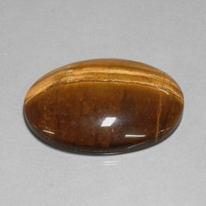 78.13 ct Brown Tiger's Eye Gemstone, Tiger's Eye Gem in Oval Cabochon Shape for Sale.