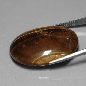 Tiger's Eye Gemstone in 40 x 29.9 mm Size for Sale, Tiger's Eye Stone in Gold Brown Color