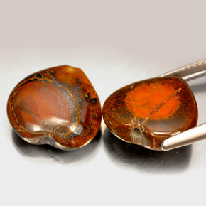 Tiger's Eye Gemstone in 13.6 x 14.5 mm Size for Sale, Tiger's Eye Stone in Multicolor Color