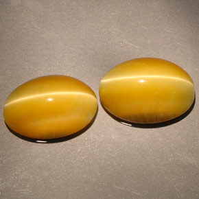 8.95 ct Yellow Tiger's Eye Stone, Natural Tiger's Eye in Oval Cabochon Shape for Sale