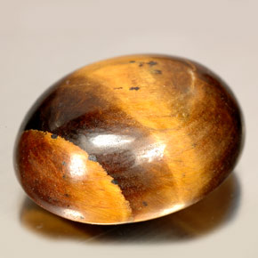 24.55 ct Brown Tiger's Eye Gemstone, Tiger's Eye Gem in Oval Cabochon Shape for Sale.