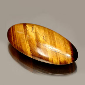 14.67 ct Brown Tiger's Eye Stone, Natural Tiger's Eye in Oval Cabochon Shape for Sale