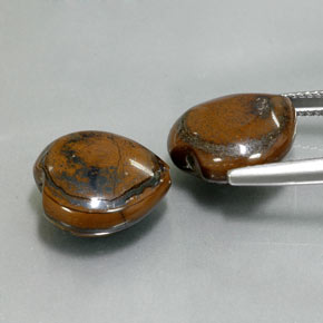 Tiger's Eye Gemstone in 13.9 x 13.5 mm Size for Sale, Tiger's Eye Stone in Multicolor Color