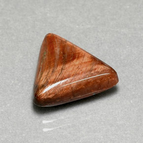 7.11 ct Brown Tiger's Eye Gemstone, Tiger's Eye Gem in Trillion Cabochon Shape for Sale.