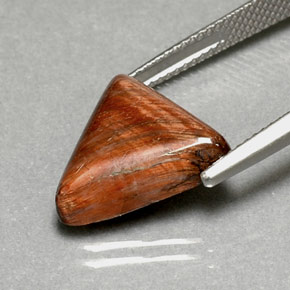 Tiger's Eye Gemstone in 16 x 13.5 mm Size for Sale, Tiger's Eye Stone in Gold Brown Color