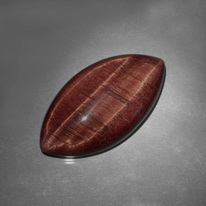 31.77 ct Brown Tiger's Eye Stone, Natural Tiger's Eye in Marquise Cabochon Shape for Sale