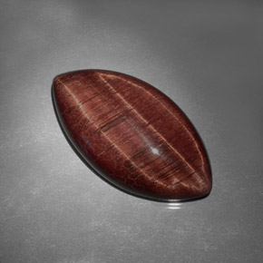 Tiger's Eye Gemstone in 31.8 x 17.1 mm Size for Sale, Tiger's Eye Stone in Gold Brown Color