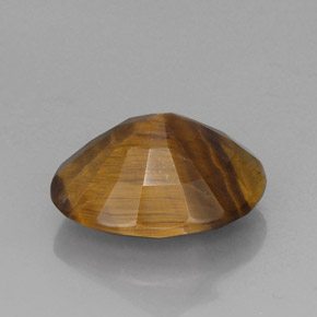 Tiger's Eye Gemstone in 18.6 x 14.7 mm Size for Sale, Tiger's Eye Stone in Gold Brown Color