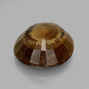 Tiger's Eye Gemstone in 19.3 x 18.5 mm Size for Sale, Tiger's Eye Stone in Gold Brown Color