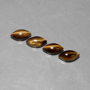 9.06 ct Brown Tiger's Eye Stone, Natural Tiger's Eye in Marquise Cabochon Shape for Sale