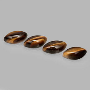 9.24 ct Brown Tiger's Eye Stone, Natural Tiger's Eye in Marquise Cabochon Shape for Sale