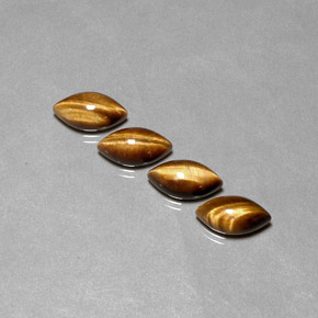 9.13 ct Brown Tiger's Eye Stone, Natural Tiger's Eye in Marquise Cabochon Shape for Sale