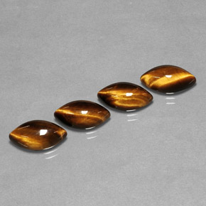 9.29 ct Brown Tiger's Eye Stone, Natural Tiger's Eye in Marquise Cabochon Shape for Sale